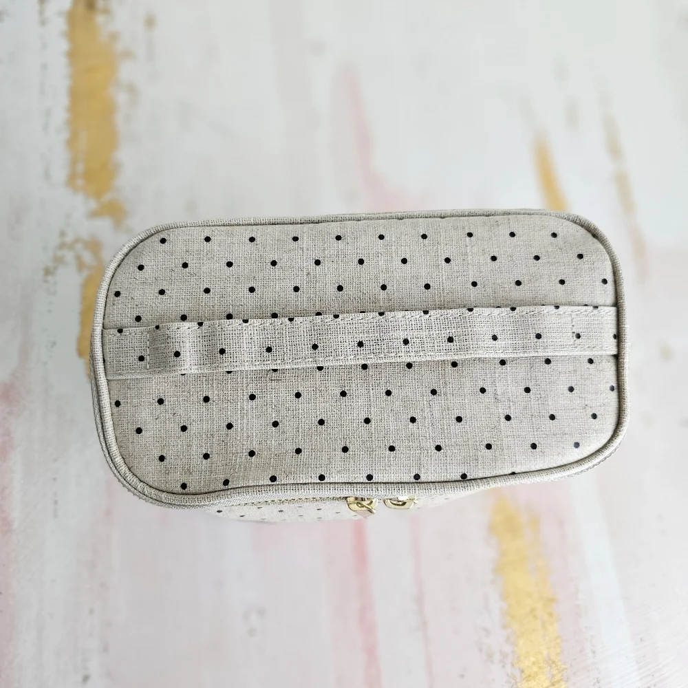 Kate Spade New York Lunch Tote Deco Dots Out to Lunch Coated Linen Cover